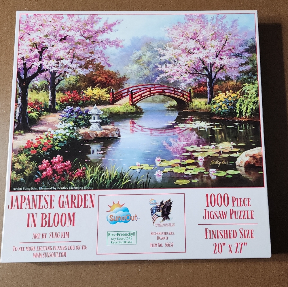 SunsOut Japanese Garden Jigsaw Puzzle - 1000 Pieces